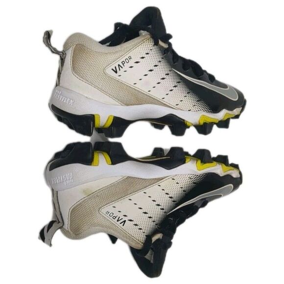 Nike Vapor Youth Football Cleats Size 12C Children Sports Black/ White 12 C - Picture 7 of 11